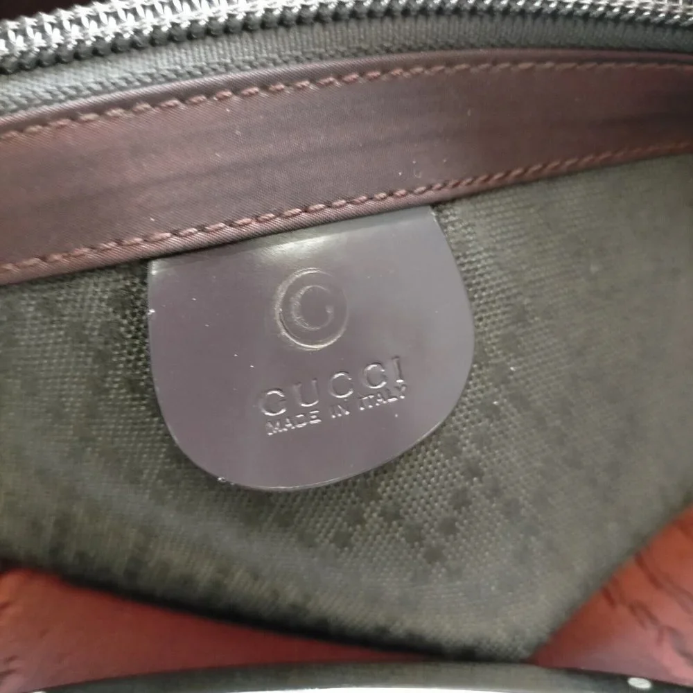 Auth Gucci Hand Bag Bordeaux Nylon #43614G31 - Picture 7 of 9